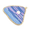 Printed 304 Stainless Steel Pendants STAS-P419-08G-02-2