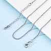 Brass Box Chains Necklaces for Women NJEW-D302-08P-1