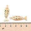 Brass Micro Pave Clear Cubic Zirconia Pendants KK-C080-02B-G-3