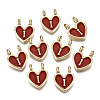 Alloy Enamel Charms X-ENAM-T012-02I-RS-1