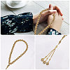 3Pcs 3 Colors Alloy Knot Charm Bracelets BJEW-PH0004-70-4