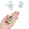 120Pcs 12 Colors Golden Plated Alloy Charms ENAM-SZ0001-64D-5