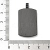 PVD Vacuum Plating 304 Stainless Steel Rhinestone Stamping Blank Tag Pendants STAS-G346-21B-3