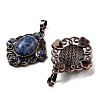 Natural Sodalite Rhombus Pendants G-K363-02R-09-2