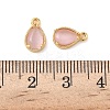 Brass Crushed Ice Cut Cubic Zirconia Pendants KK-D024-26B-G-3