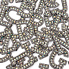 Alphabet Resin Rhinestone Patches DIY-TAC0005-45B-12