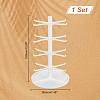 4 Tier Rotatable Plastic Earring Display Tree Stands ODIS-WH0038-41-2