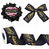 Word Happy Birthday Polyester Ribbons OCOR-WH0082-512-1