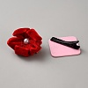 Chinese New Year Bowknot Flower Cloth Alligator Hair Clips Set AJEW-WH0609-065-2