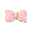 Cartoon Opaque Resin Polka Dot Bowknot Cabochons LS-RESI-Q218-02F-1