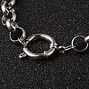 Tarnish Resistant 304 Stainless Steel Rolo Chain Bracelets LS-BJEW-H477-04-3