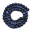 Dyed Natural Grade AA Lapis Lazuli Round Bead Strands X-G-M290-6mm-AA-3