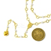 Brass & Round Glass Double Layer Necklaces NJEW-JN04989-3