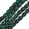 Dyed Imitation Tiger Eye Glass Beads Strands GLAA-H040-02C-1