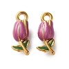 304 Stainless Steel Enamel Pendants STAS-B100-04G-02-1