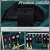 PVC with Velvet Earring Display Card AJEW-WH0475-89-4