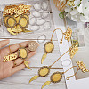Oval & Wing Alloy 2025 Graduation Cap Chain HJEW-SP00007-3