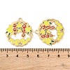 Rack Plating Alloy Pendants FIND-M020-06G-02-3