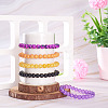 5 Colors Halloween Glass Beads Beaded Stretch Bracelet Sets BJEW-TAC0026-8
