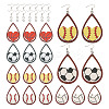DIY Sport Theme Dangle Earring Making Kits DIY-TA0004-36-2