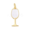 Brass Enamel Pendants KK-U062-02B-01-1