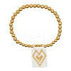 Bohemian Glass Seed Bead Charm Bracelets IW8477-10-1