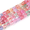 Crackle Transparent Glass Beads Strands GLAA-N062-6mm-11-1
