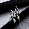 304 Stainless Steel Hoop Dangle Earrings for Men WGD23A3-01-1
