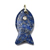 Natural Lapis Lazuli Pendants KK-D021-05G-G-1