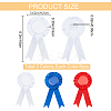 24Pcs 3 Colors Award Ribbon Shape Tinplate Badge Pins JEWB-CP0001-28-2