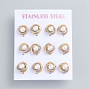 304 Stainless Steel Stud Earrings EJEW-F246-02M-1