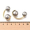 304 Stainless Steel Two Tone Stud Earrings EJEW-R031-03GP-4