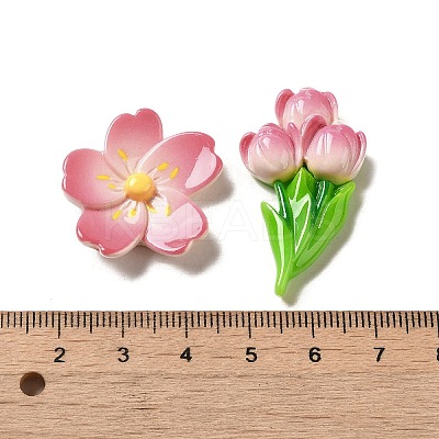 Opaque Resin Decoden Cabochons RESI-B023-05-1