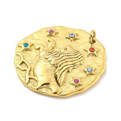 Real 18K Gold Plated PVD Vacuum Plating 304 Stainless Steel Pendants STAS-L278-003G-05-1