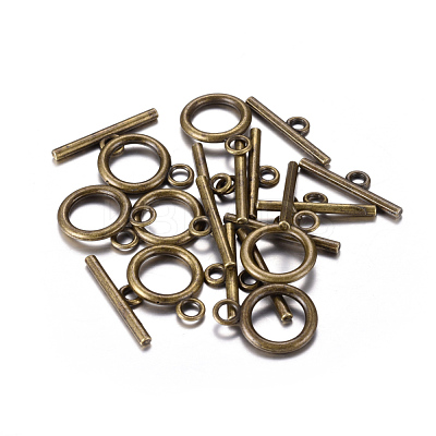 Tibetan Style Alloy Toggle Clasps MLF0273Y-NF-1