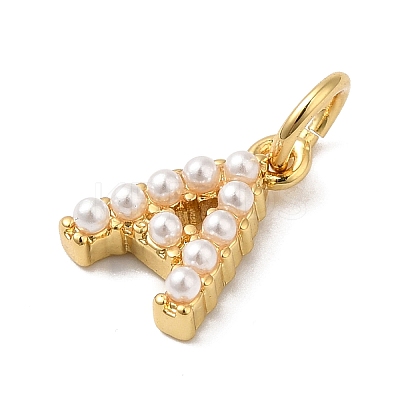 26Pcs Letter A~Z Rack Plating Brass Charms KK-B092-30-G-1
