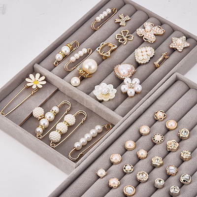 Alloy Safety Pin Brooch AJEW-SP0002-13-1