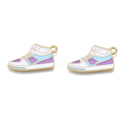 Alloy Enamel Shoes Pendants PALLOY-N170-023A-NR-1