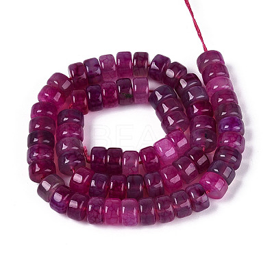 Dyed Natural Agate Beads Strands G-T143-17M-1