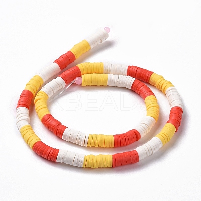 Handmade Polymer Clay Bead Strands CLAY-C003-02A-1