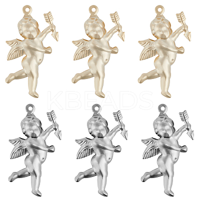 28Pcs 2 Colors Valentine's Day 304 Stainless Steel Pendants STAS-BBC0002-77-1