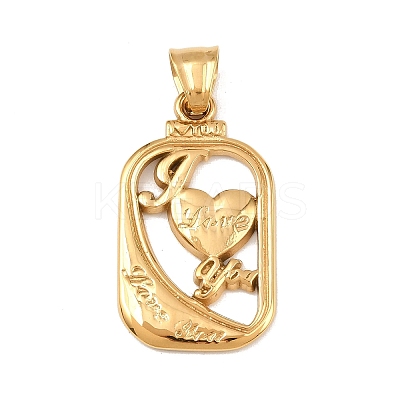 304 Stainless Steel Pendants Ion Plating(IP) LS-STAS-K316-05G-1