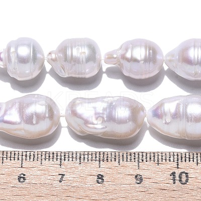 Natural Baroque Pearl Keshi Pearl Beads Strands PEAR-S019-02E-03-1