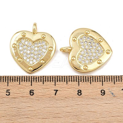 Brass Micro Pave Cubic Zirconia Pendants KK-L251-04G-1