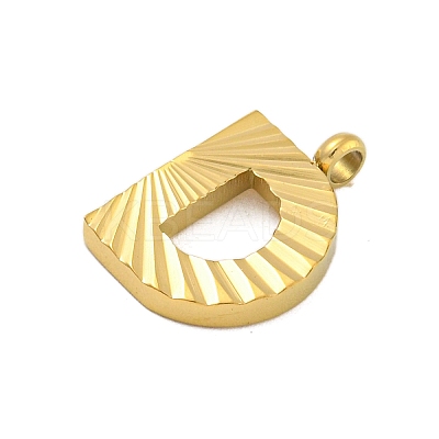 Ion Plating(IP) 304 Stainless Steel Charms STAS-G345-01G-D-1