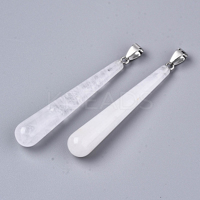 Natural Crackle Quartz Big Pendants G-T131-17I-1