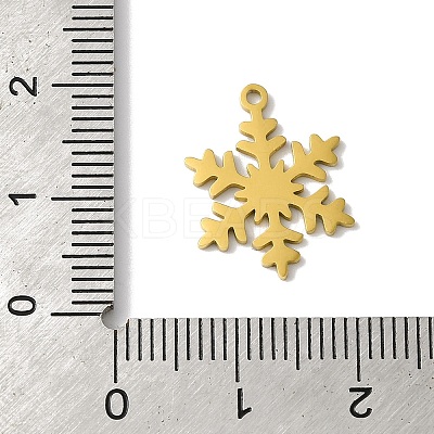 5Pcs Christmas 201 Stainless Steel Pendants STAS-Z068-01G-02-1