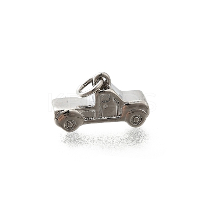 Brass Micro Pave Cubic Zirconia Charms KK-P295-13P-1