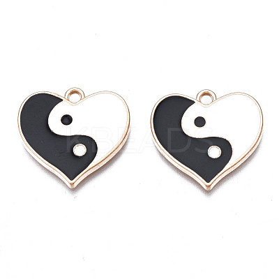 Alloy Enamel Pendants PALLOY-N160-028LG-1