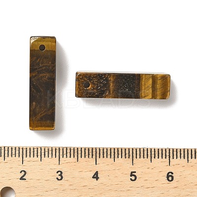 Natural Tiger Eye Pendants G-L593-01G-1